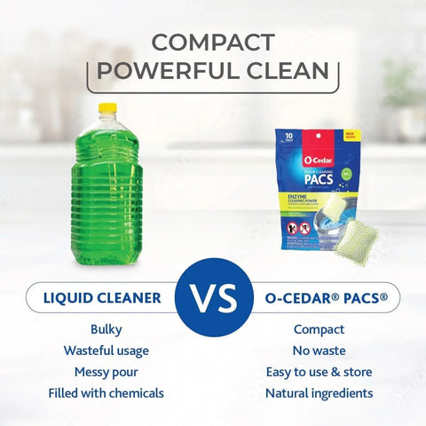 O-Cedar RinseClean Microfiber Spin Mop & Bucket Floor Cleaning System with Citrus Pac (Variety Pack)