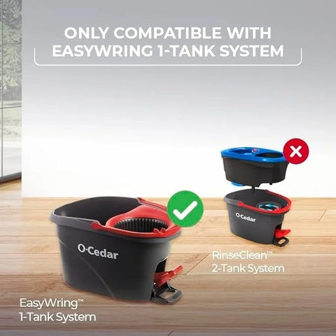 O-Cedar EasyWring Spin Mop Microfiber Refill, White Packaging May Vary