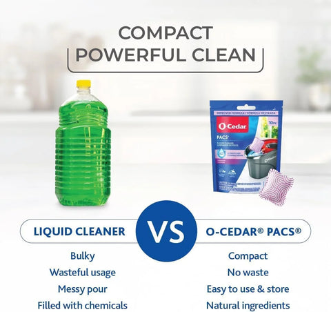 O-Cedar Floor Cleaning 40ct Pacs Lavender Scent 10ct (4-Packs)