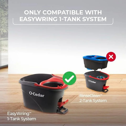 O-Cedar EasyWring Spin Mop Head Refill (Pack of 6)